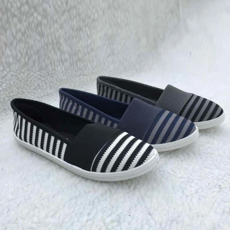 Fashion Summer Beach Elasticated Lady Yarn-Dyed Casual Shoes