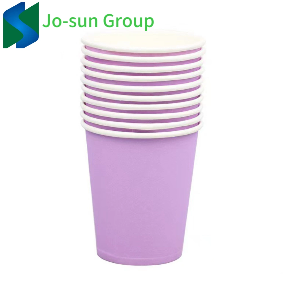 9 G taza de papel desechable papel para mesa papel de pared única Copa de color para la fiesta