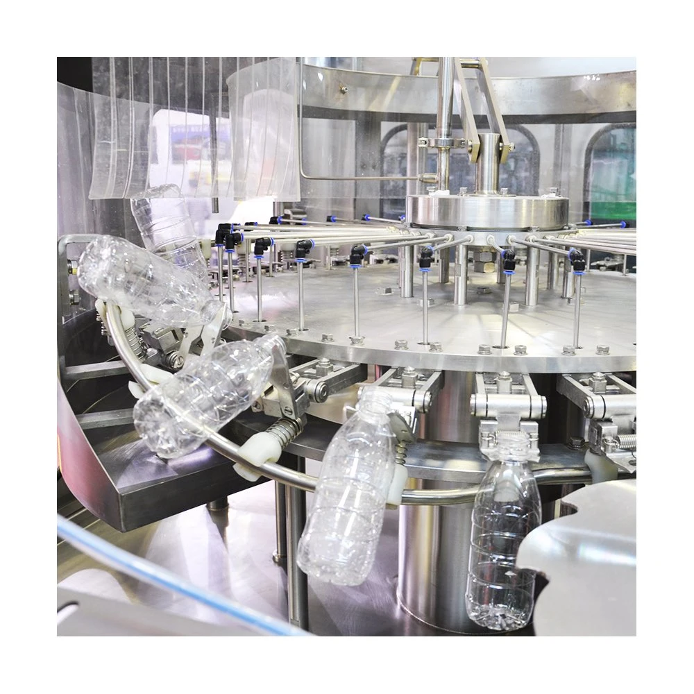 مشروب "Pure Water Bottling Line" تلقائي 3 في 1 خط الإنتاج ماكينة تعبئة المياه المعدنية
