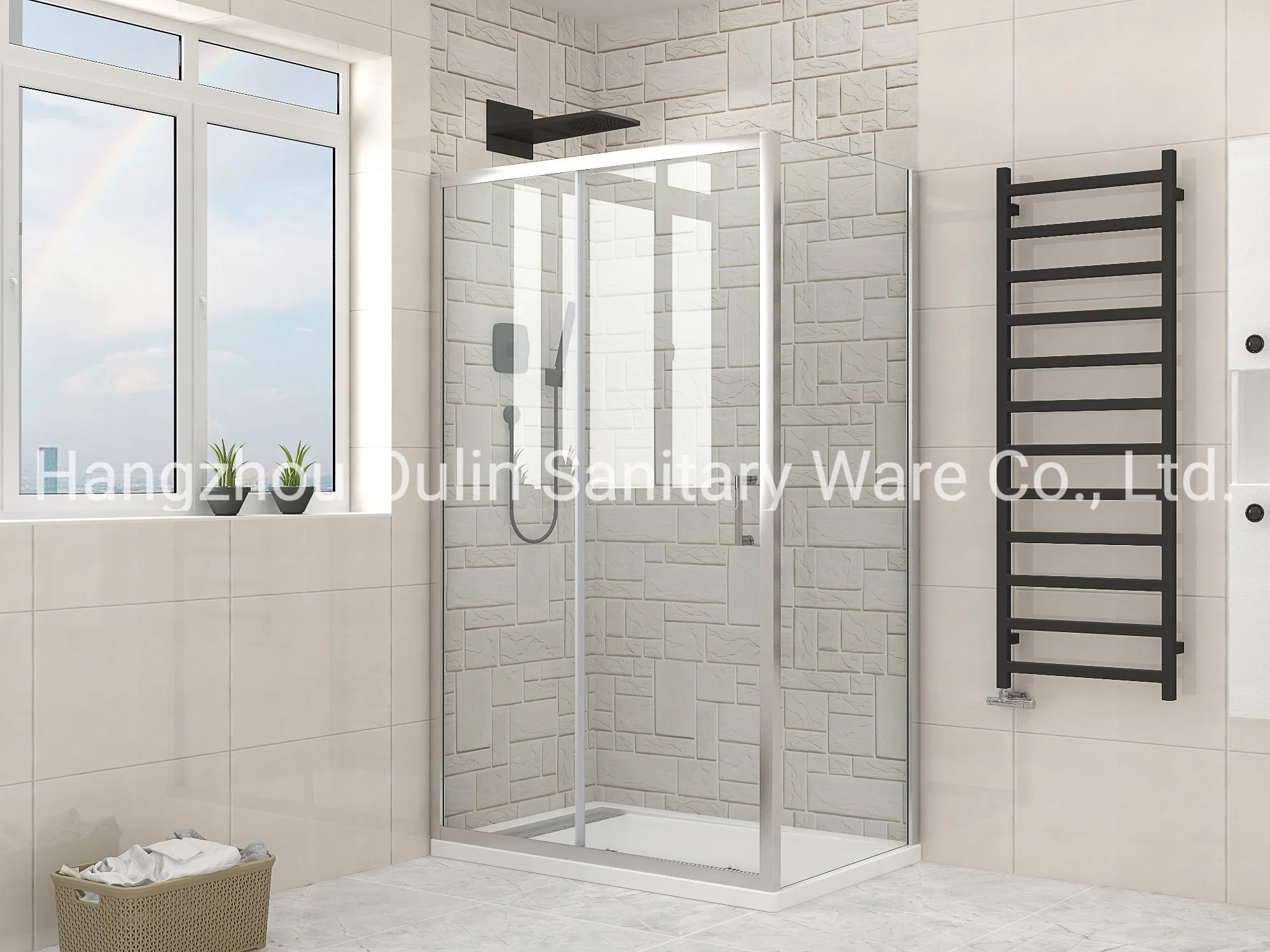 Square or Rectangular Shower Enclosure with Tempered Glass - Various Sizes Available