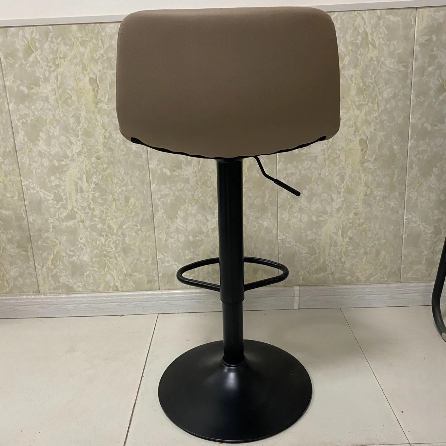 Bar Stool Leather Fabric Bar Stool Dining Cafe Chair Home Modern Furniture