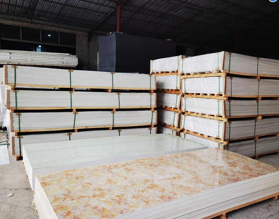 1220X2440mm Wholesale Price PVC Marble Sheet UV Coating Wall Panel Sheet