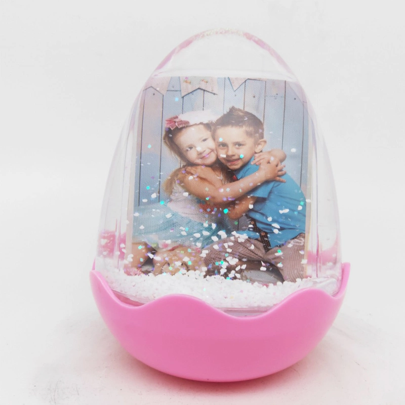 Egg Shape Snowglobe Insert Photo