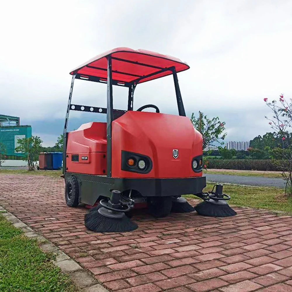 Commercial Electric Driveway Broom Vacuum Floor Sweeper