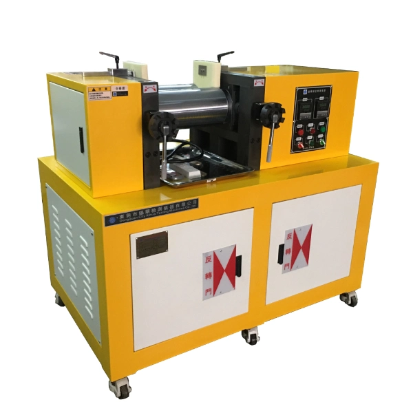 Laboratory Dual Roller Open Mill Rubber Plastic Test Equipment