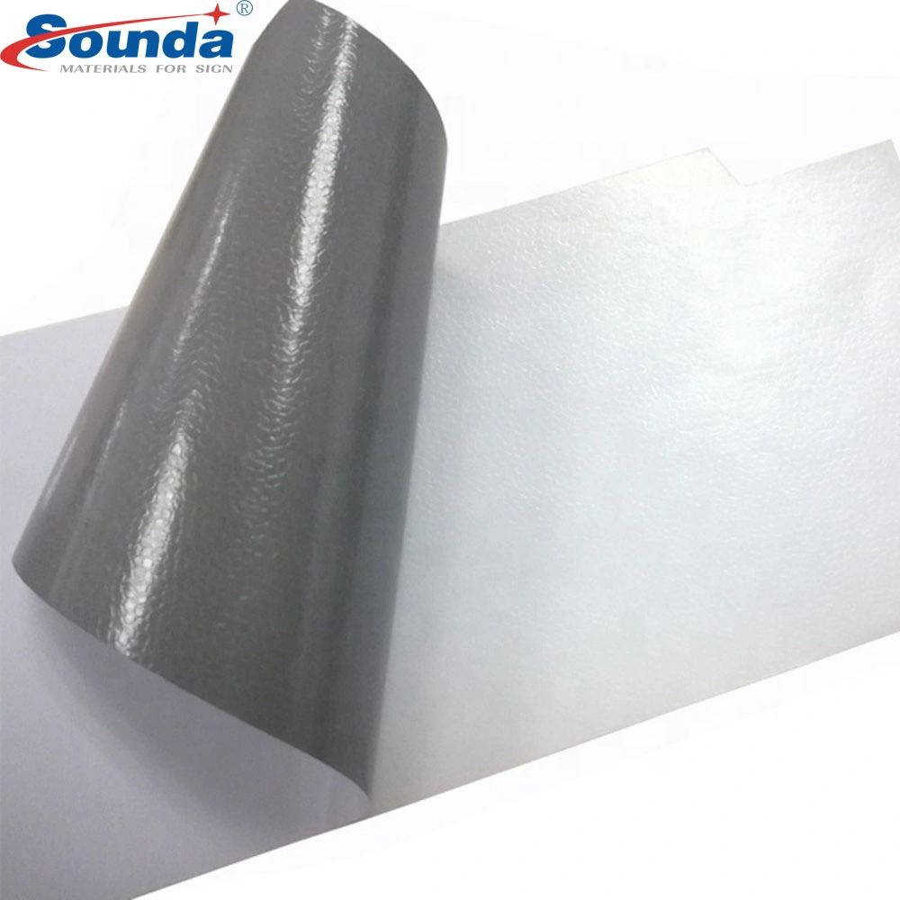 Rendimiento de alta calidad/alto costo de impresión solvente Eco Mate satinado gris desmontables de PVC autoadhesivo rollo adhesivo de vinilo imprimible