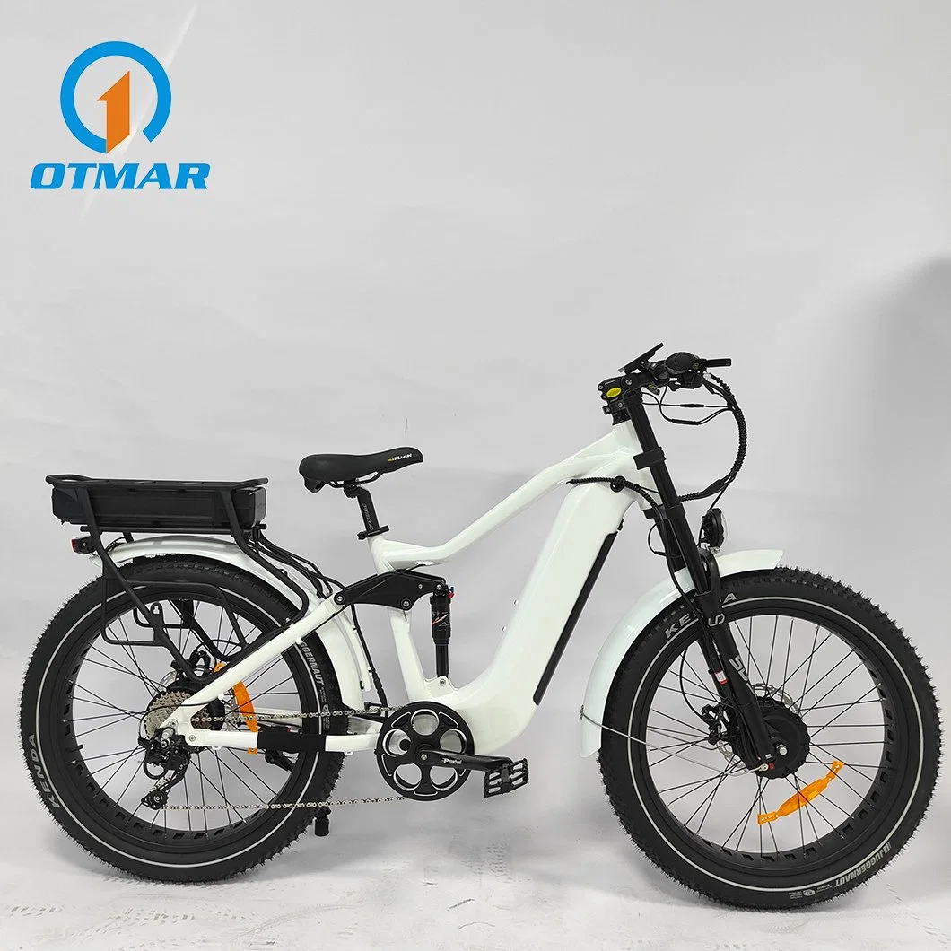 High quality/High cost performance Double Motor Drive Motorcycle 2 Battery Full Suspension Mountain off-Road Electric Fat Bicycle All Wheel Drive Electric Bike