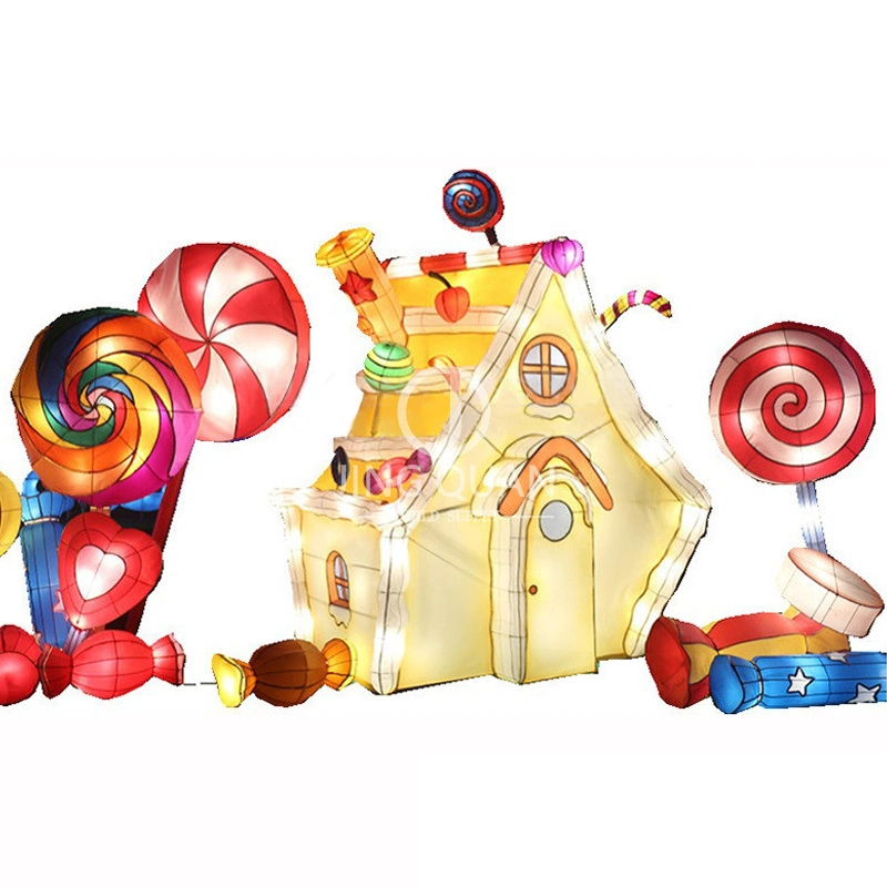 Theme Park Lantern Show Vivid Outdoor Motif Light Candy House Lantern Products High quality/High cost performance Festival Lantern Christmas Holiday Decoration