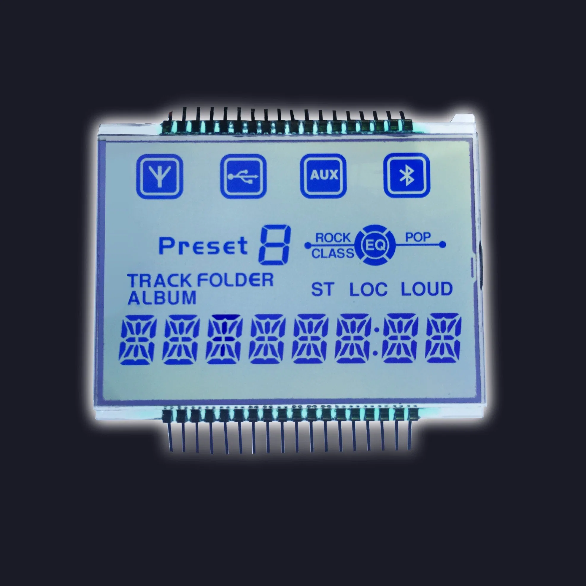 Va/tn/Hta/FSTN/STN LCD de 7 segmentos personalizados el módulo de pantalla