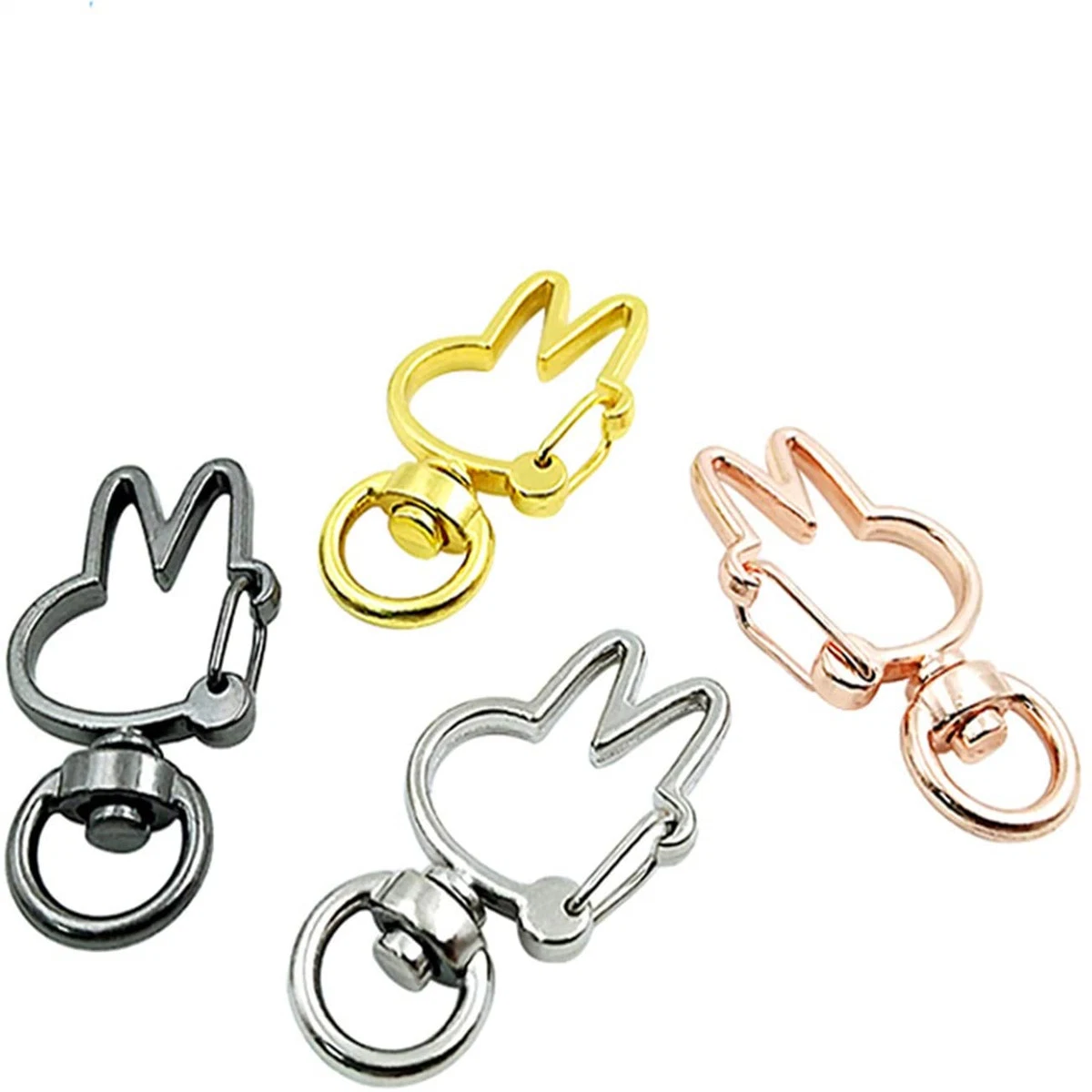 Creative Hanging Buckle Key Ring Claw Swivel Lobster Clasp Spring Snap DIY Accessories for Jewelry Making