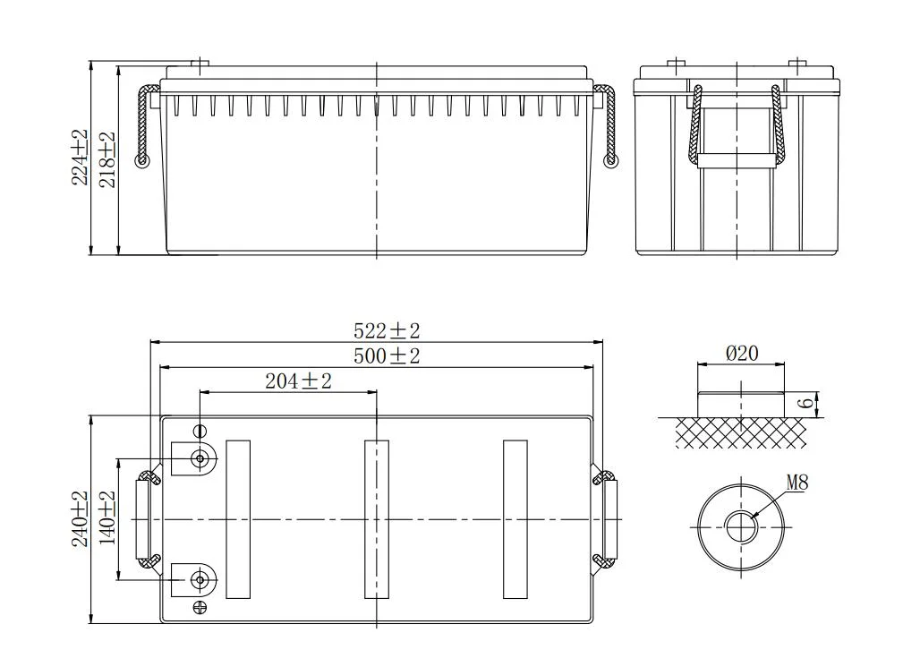 6V/12V/24V/48V 100ah/150ah/200ah/250ah batería recargable de almacenamiento de gel de ciclo profundo para panel solar/bomba de agua/Barco/Carro de golf/Inversor/herramienta de energía/UPS