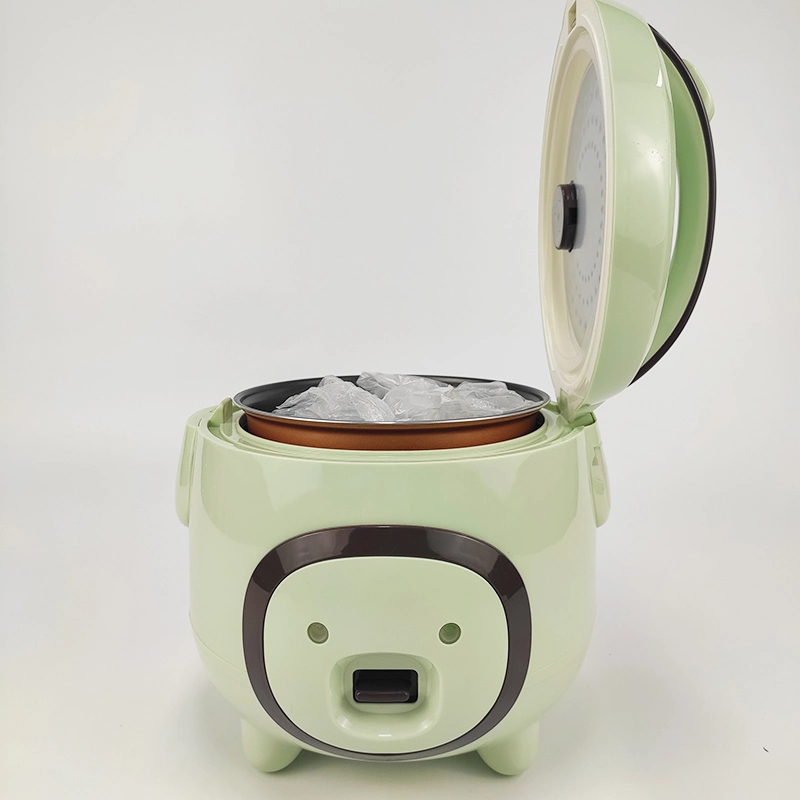 Küchengeräte 1,2L Tragbare Mini Reiskocher voll Kunststoff elektrisch Herd mit Dampfgarer-Aufsatz