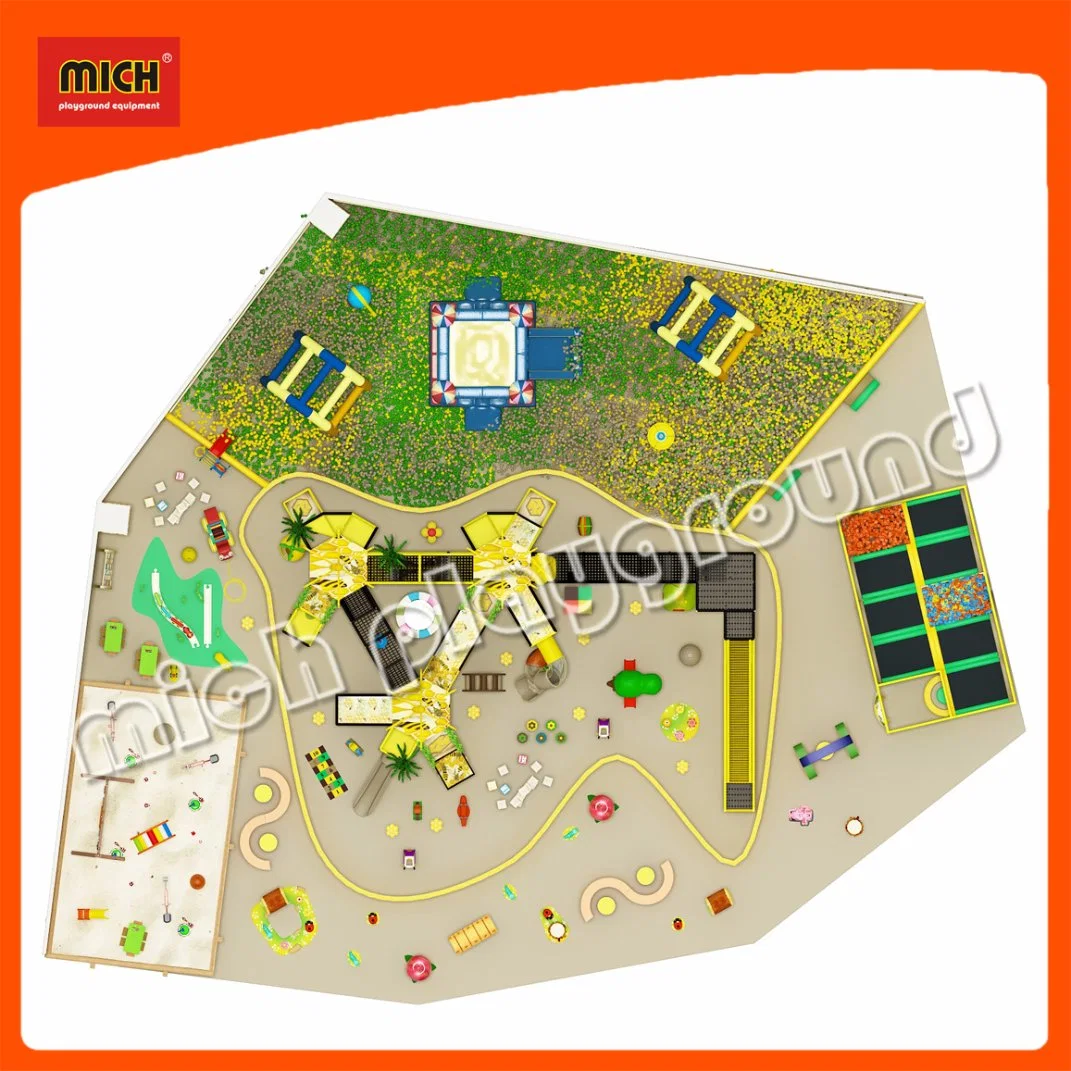 Mich Certified Indoor Children Plastic Playground Slide