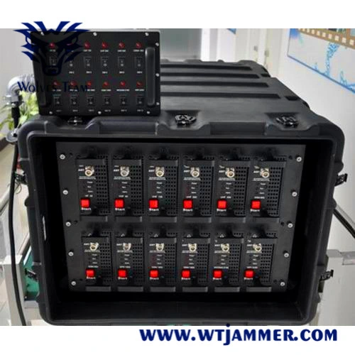 Completamente integrado de alta potencia del sistema de bloqueo de ancho de banda de VHF UHF Juguetes Radio Control WiFi GPS 3G 4G 5G Mobile Phone Jammer señal