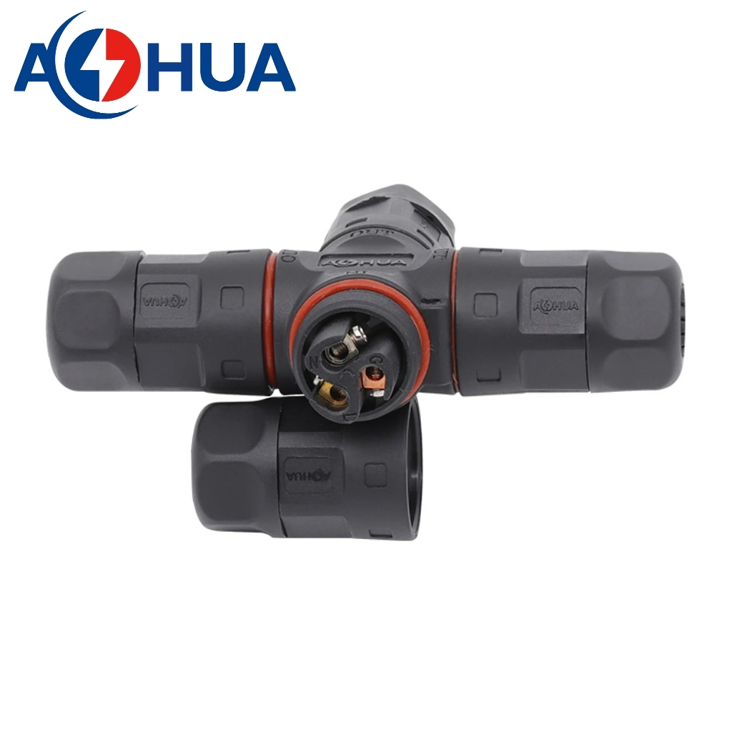 Automotive Screw Fixing X Type Splitter Power Waterproof Cable Connector