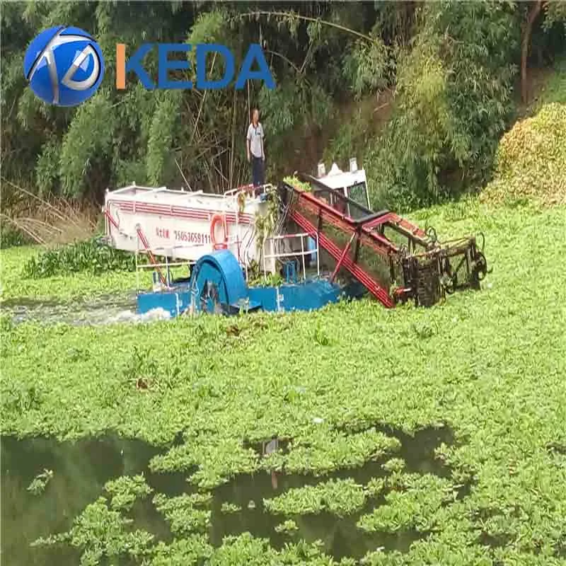 Weed Harvesting Machinewater Hyacinth Aquatic Seaweed Cutter Machine Harvester