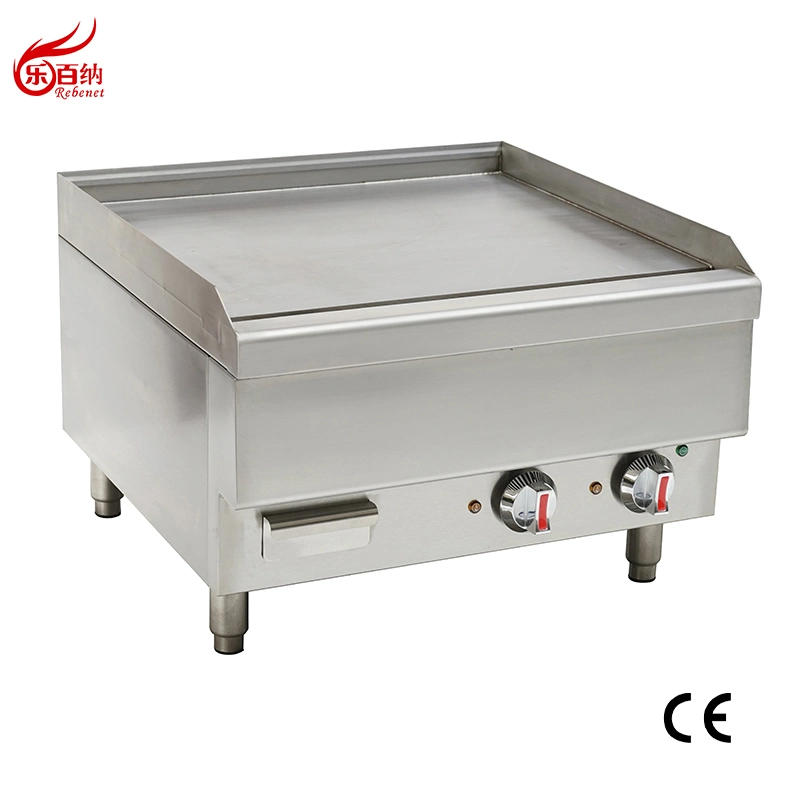 Commercial Kitchen Equipment Gas Manual Control Flat Top Plate Hamburger Griddle Grills in Stainless Steel (CG-36)