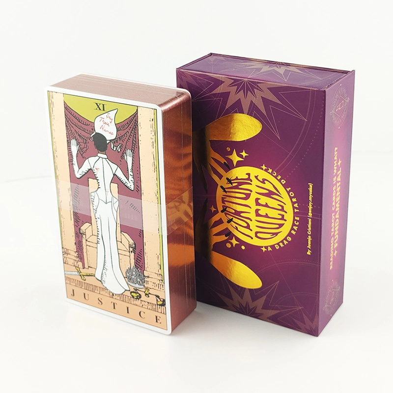 Vente en gros Custom Original Tarot Deck cartes de Tarot d'or rose Achetez Cartes Oracle