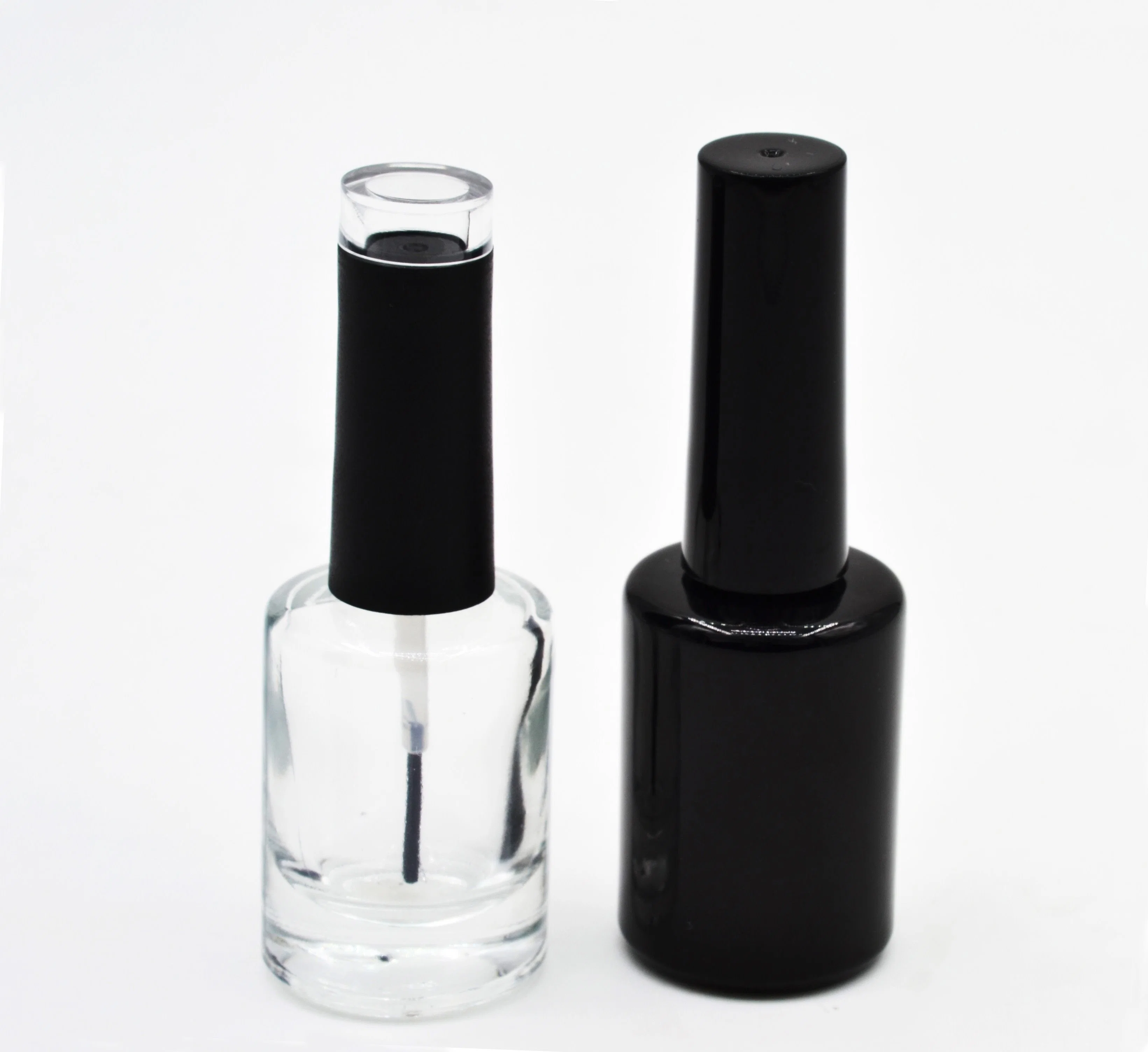 10ml Black Cosmetic Empty Glass Nail Polish Bottle