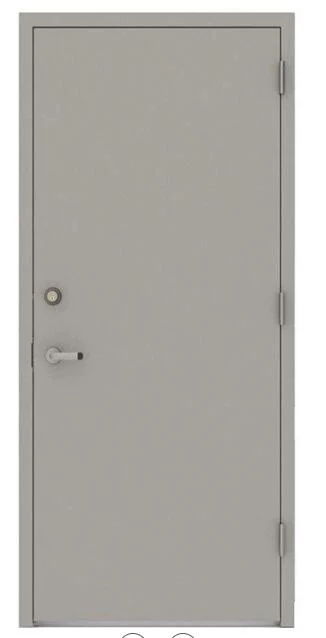 Strong Galvanized Steel Material Fireproof 90 Minutes Rated Fire Resistance Time Door