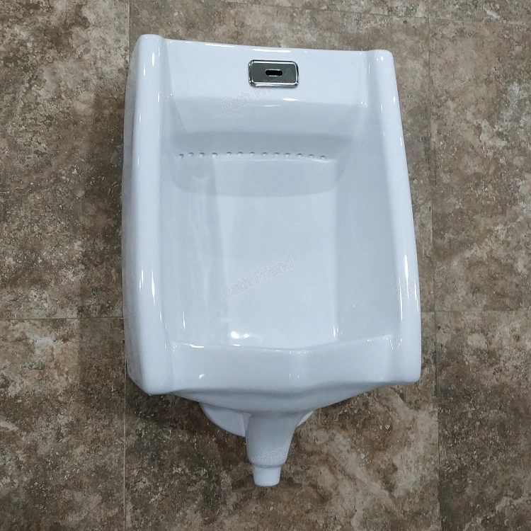 Men PEE Spot Commercial Ceramic Wall-Hung Drain Urinal Easy-Clean Touchless Sensor Urinal