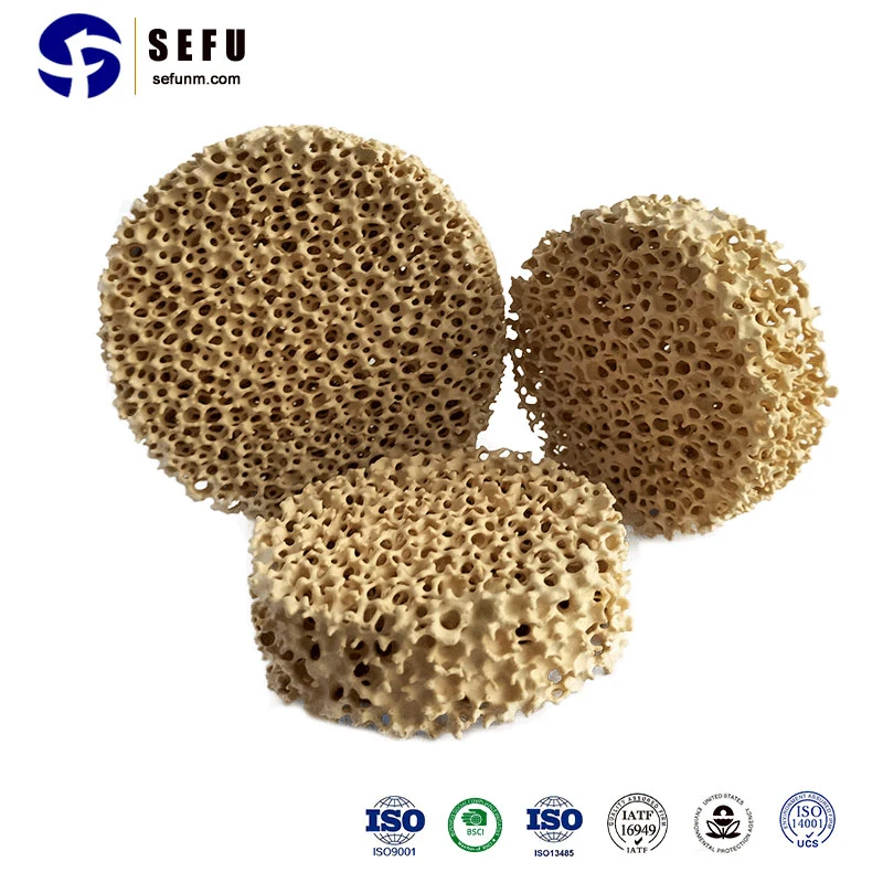 Sefu China Ceramic Plate Factory for Molten Steel Filtration Zirconia Ceramic Foam Filter Filter