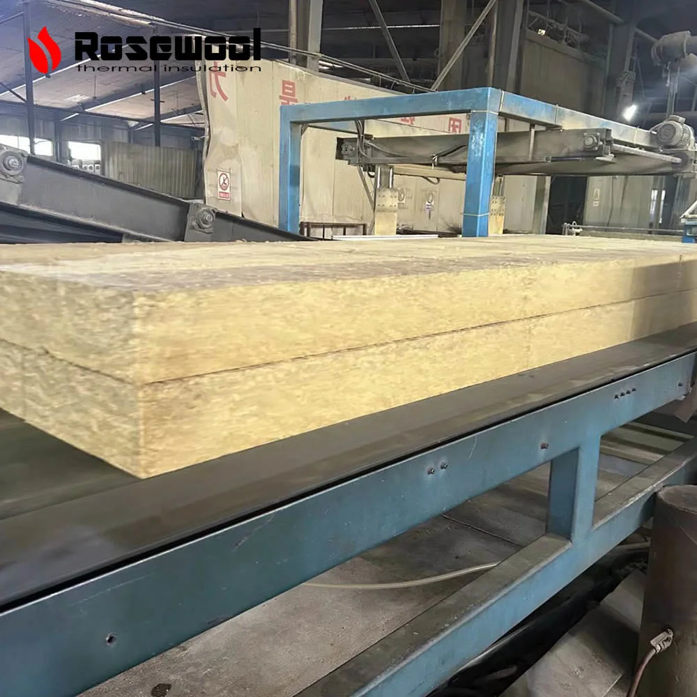 Material de construção de absorção de som placa de isolamento Rockwool com preço competitivo