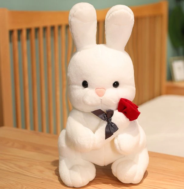 Cute Soft Cute Rose Rabbit Doll