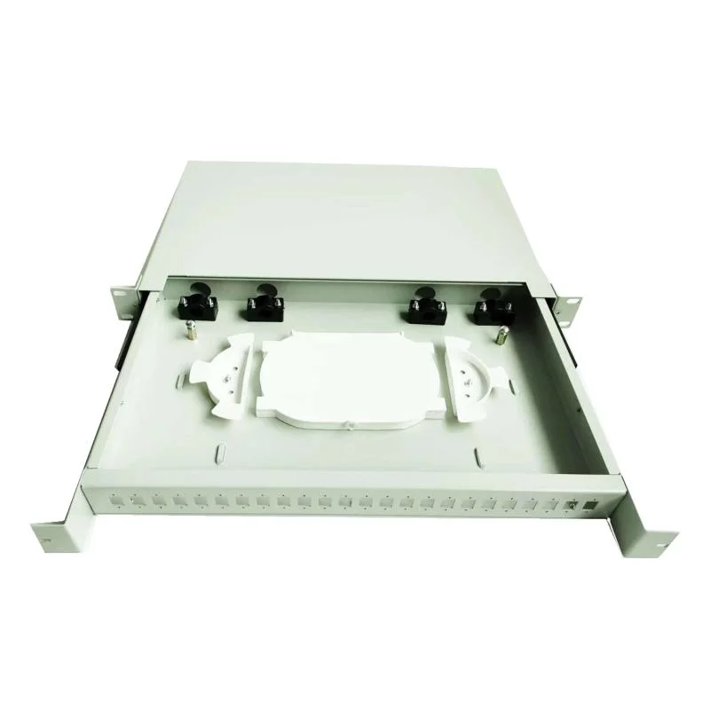 12 24 48 Port Rack Mount Fiber Optic Distribution Frame Terminal Box ODF Optical Patch Panel