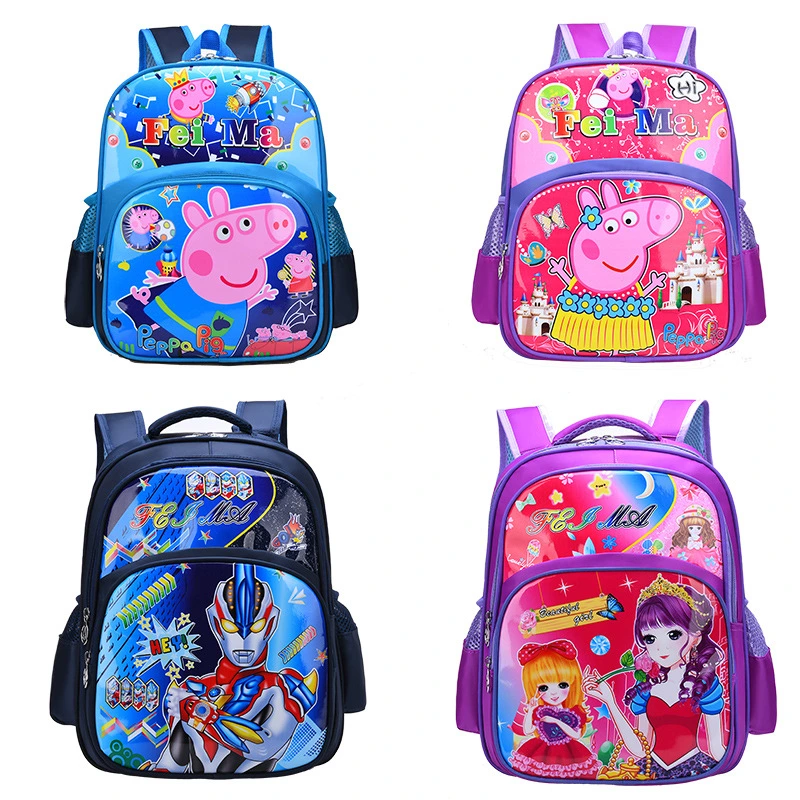 Cheapest Nylon Waterproof School Backpack Bag for 6-12 Years Old Children