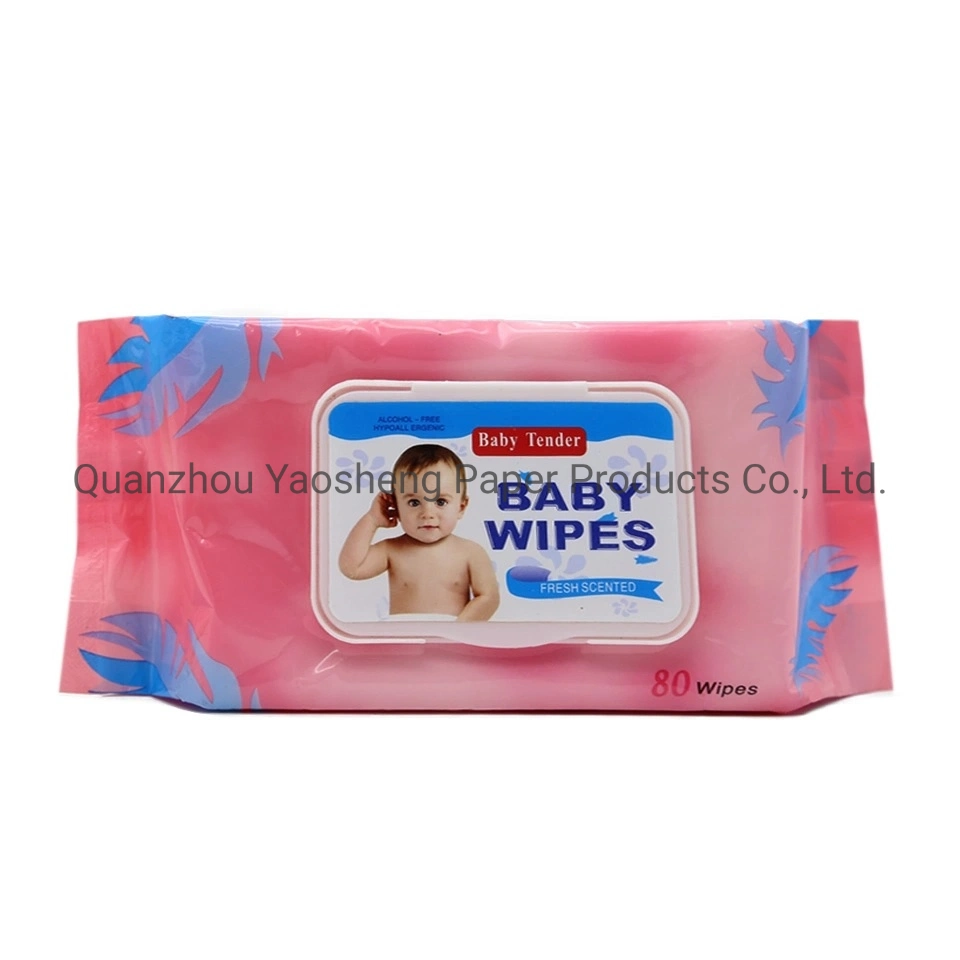 Private Logo Biodegradable Material Organic Baby Wet Wipes Organic Cleaning Wipe