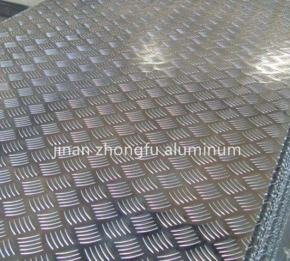 Building Material Al Checkered Plate Five Bars for Trailer Flooring A5052 A5083 H32 1050 1060 H24 3003 Aluminum Alloy Checker Sheet Aluminium Chequered Plate