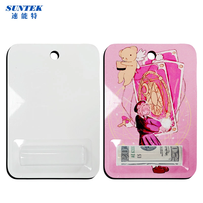 Hot Gift Cash Card Sublimation MDF Card Holder Blank Wood Card and Money Holder