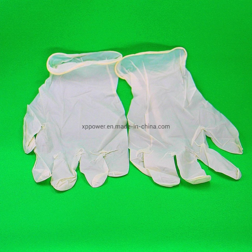 Poudre de haute qualité libre gants en vinyle médicaux jetables de protection avec ce/certificats de la FDA