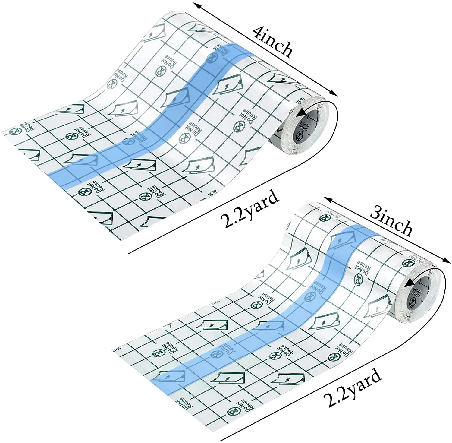 10 Yard estériles y caja fuerte película transparente rollo apósito adhesivo de 10cm de defender la cubierta de plástico