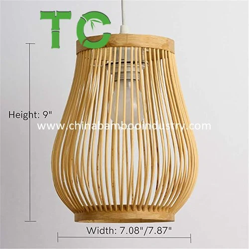 Cheap Price Bamboo Pendant Light Wove Lantern Retro Gourd Ceiling Light Pendants Fixture Hanging Lighting