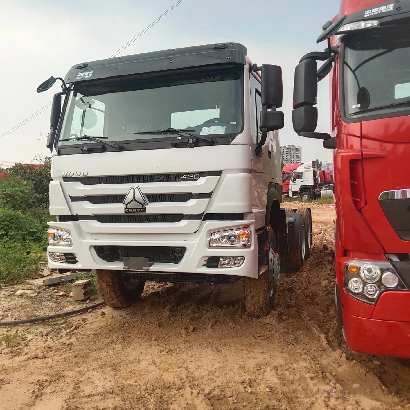 Used HOWO 6X4 Horse Tractor Head 10 Wheelers Drum Brake Euro4 Tractor Truck for Sale to Africa