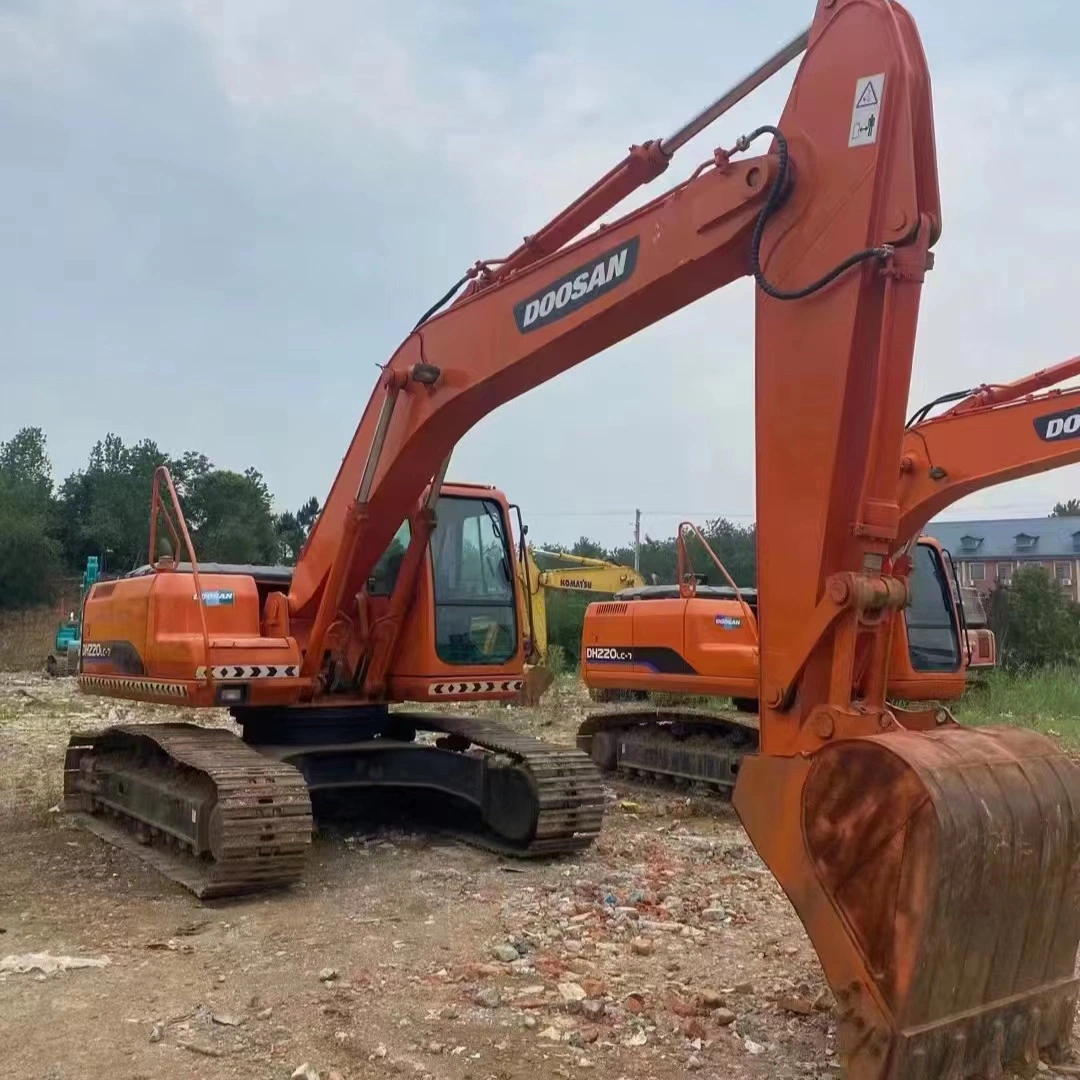 Second Hand Construction Machinery Hydraulic Doosan Excavator Dh220LC