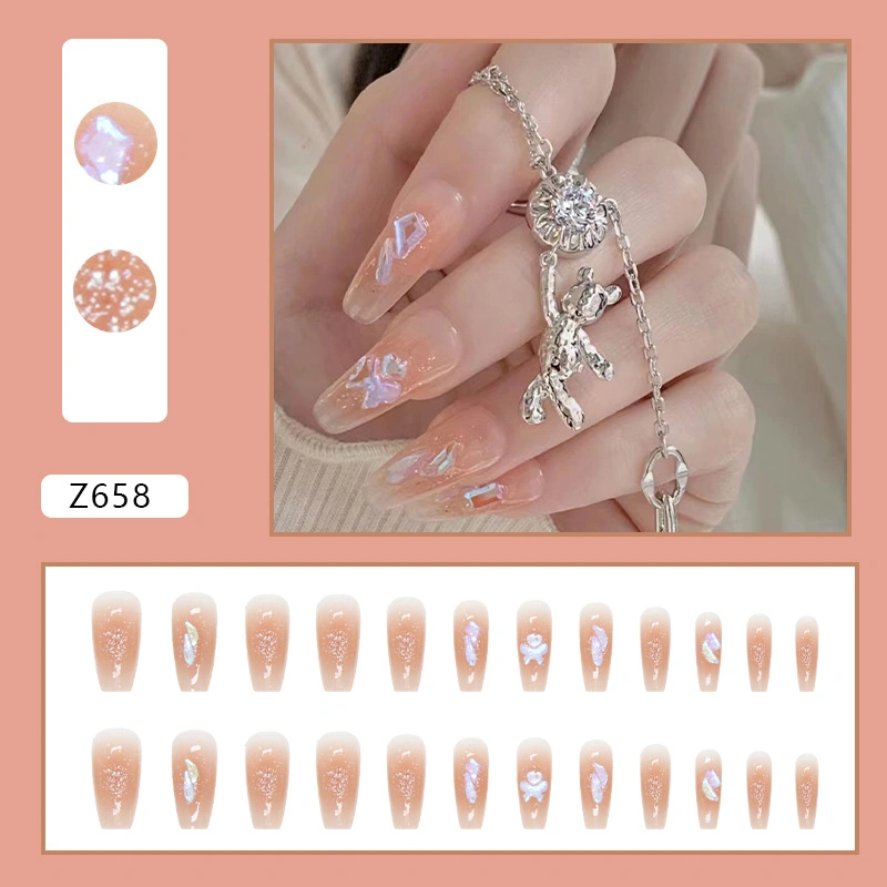 French 10PCS Nail Full Cover Finger for Gel Display Quantity Tips