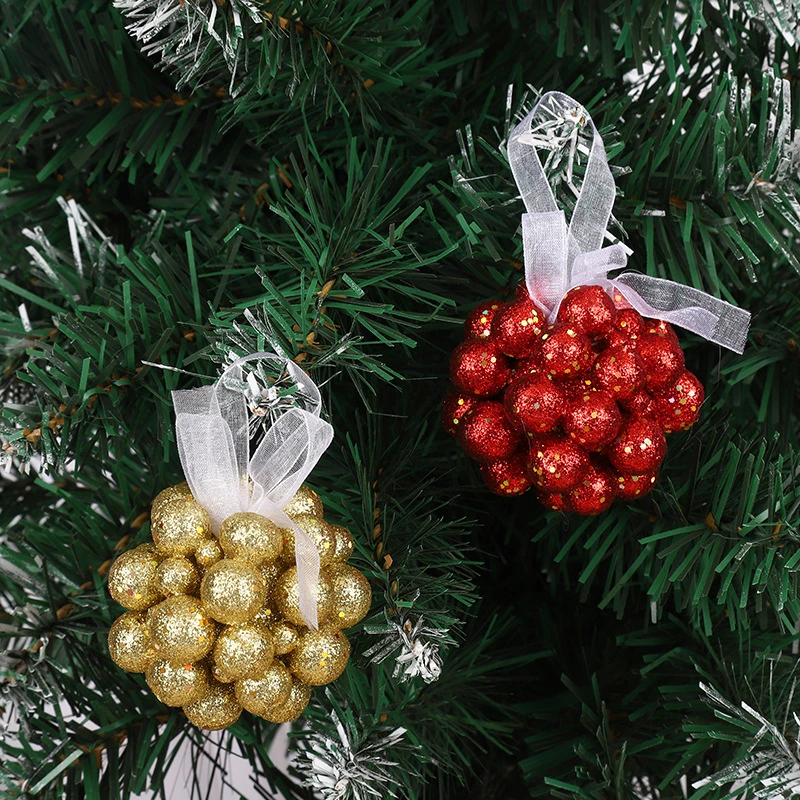 Sprinkle Gold Powder Christmas Foam Ball Decoration