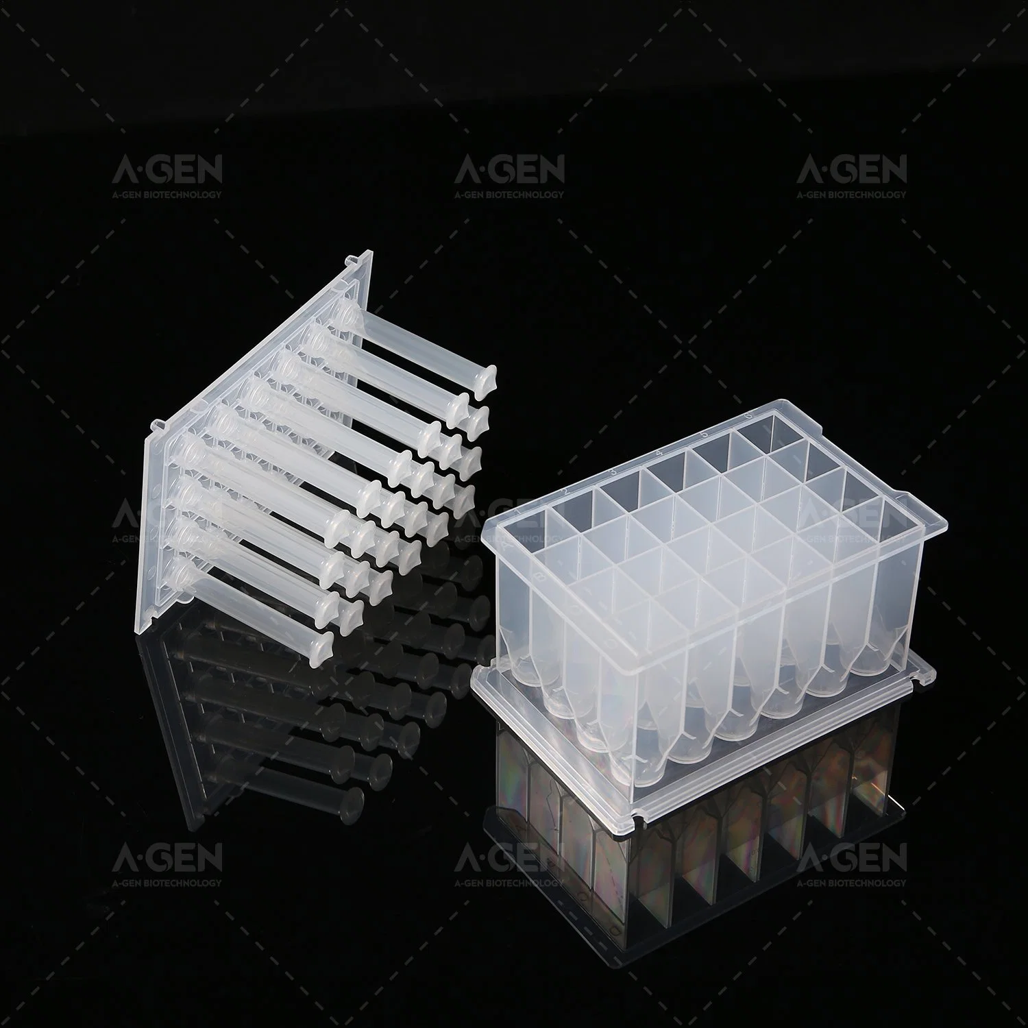 24 PP 15ml Square Deep Well Plate with Conical Bottom