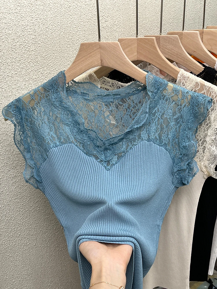 Sexy Lace Knitted Camisole Women's Summer Inner Wear