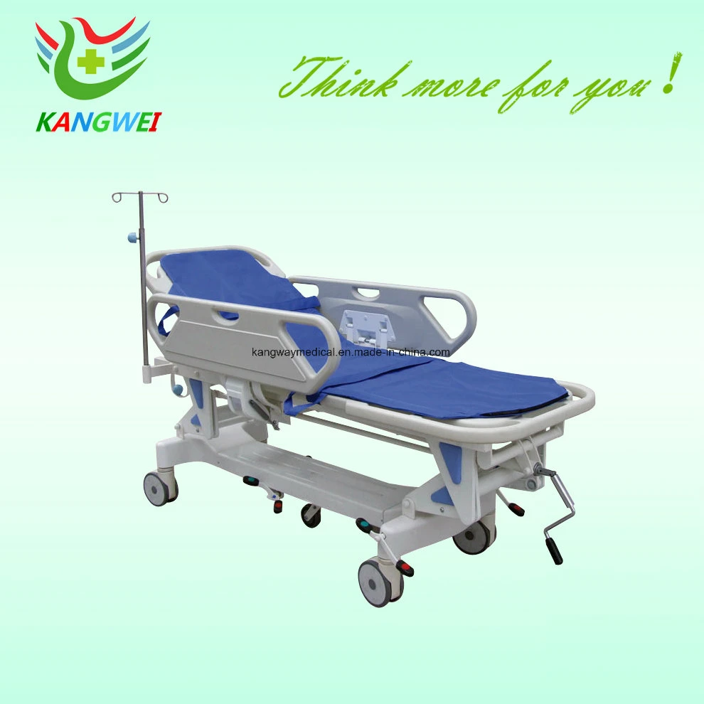 Factory Emergency Hydraulic Medical Stretcher Cart Trolley Hospital Furniture (Slv-B4305)