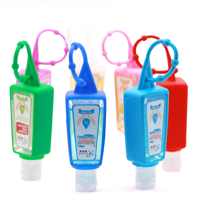 30ml 60ml Mini School Cartoon Silicone Hand Sanitizer Gel