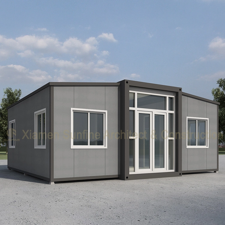 40FT Expandable Triangle Modern Casas Prefabricadas De 3 Hab Shipping Container Homes