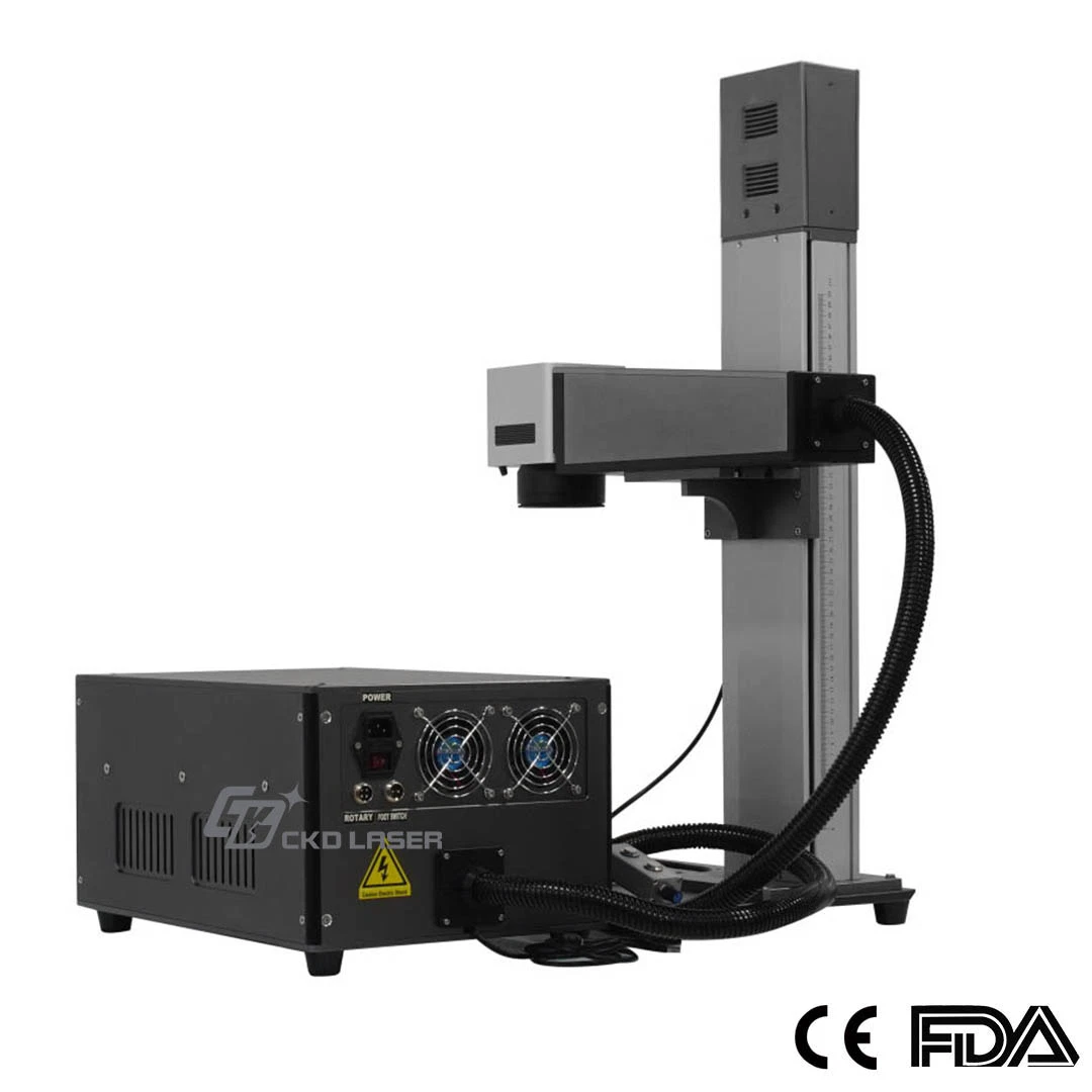 2,5D 3D Auto Focus 20/30/50/60/100W Tragbare Glasfaser-Laser-Markiermaschine Für Logo-Druck Metall gravieren Kunststoff Datum Gravierdrucker Nummerierung Codierung