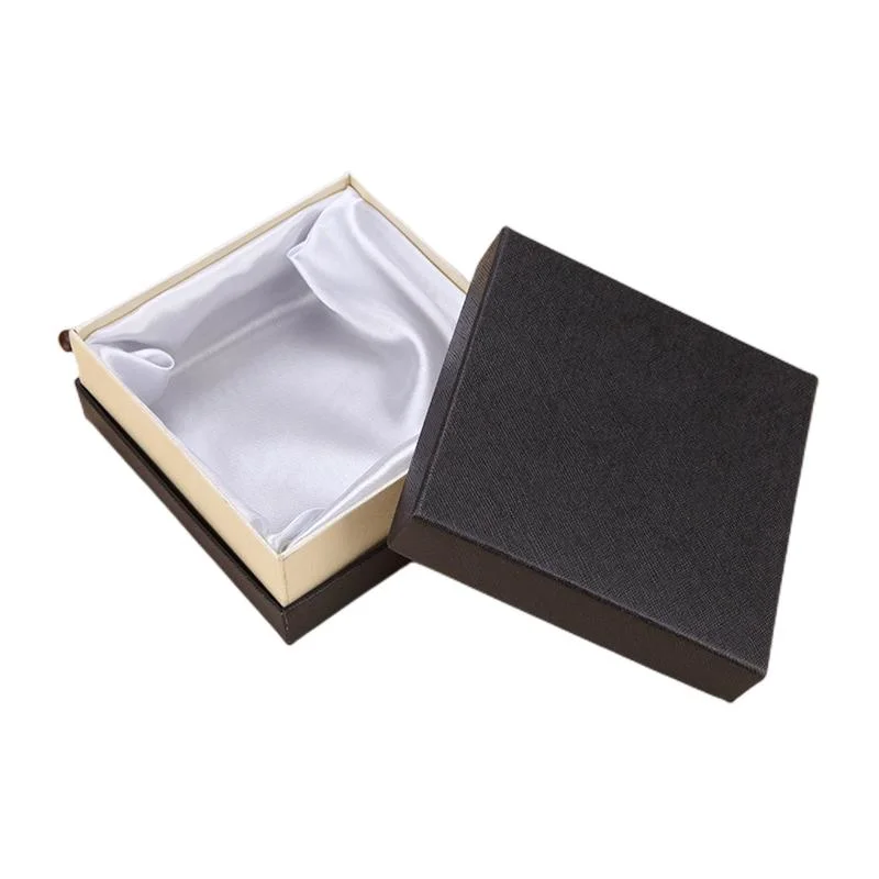 Papier Platte Verpackung Boxen Geschenk Verpackung Uhrenbox mit Satin Futter für Lippenglanz Tube/Tea Cup