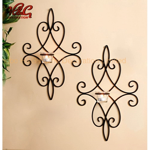 Wall Mounted Metal Tea Light Candle Holder