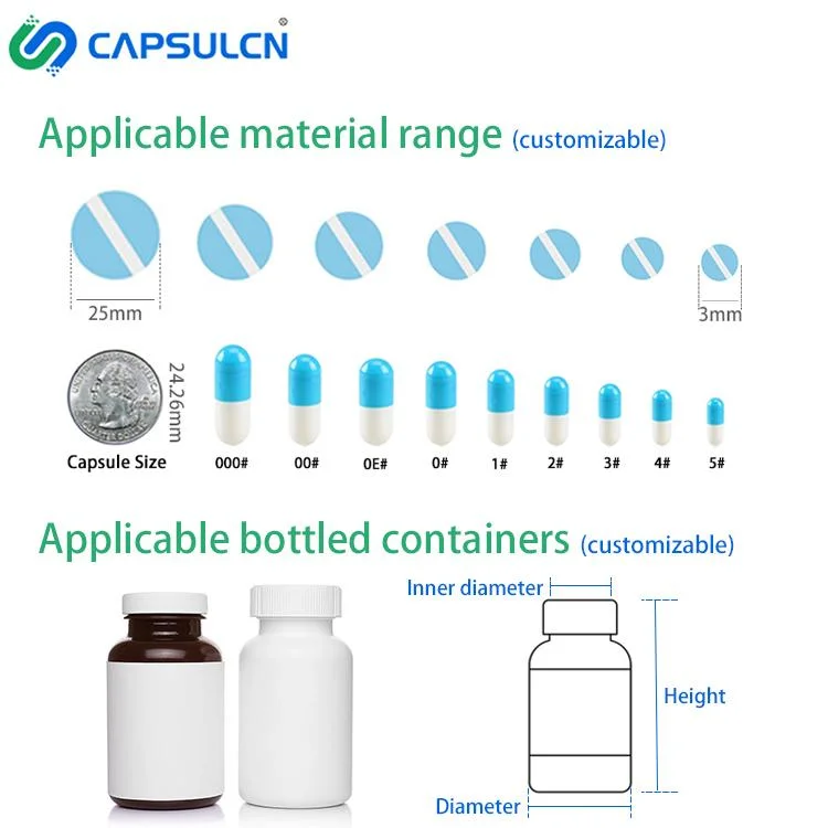 Alta velocidade automática do canal cápsula Softgel Máquina de contagem Tablet Eletrônicos pílula cápsula Botcn-Cot Contador 8