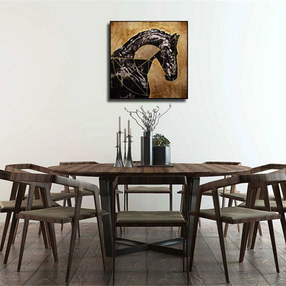 Lifelike Horse Hanging Inlaid Glass Painting for Hotel (MR-YB6-2018)